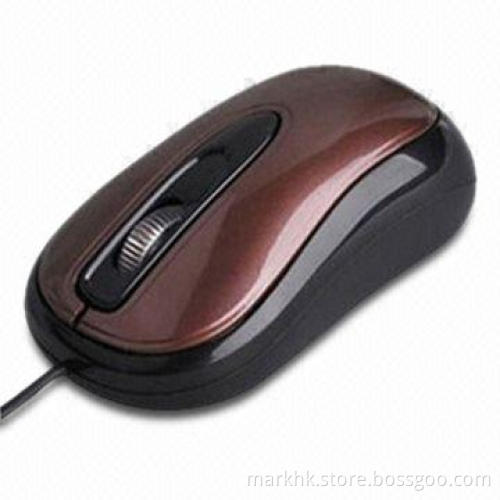 3D Optical Mouse with 135cm Cable Length, Works on Most Surface such as Wood and Plastic